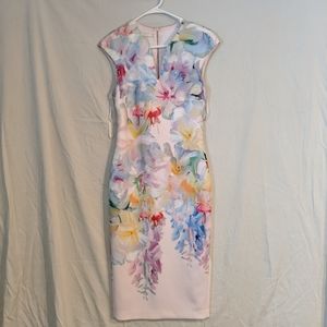 Ted Bake London, floral watercolor dress, size 2